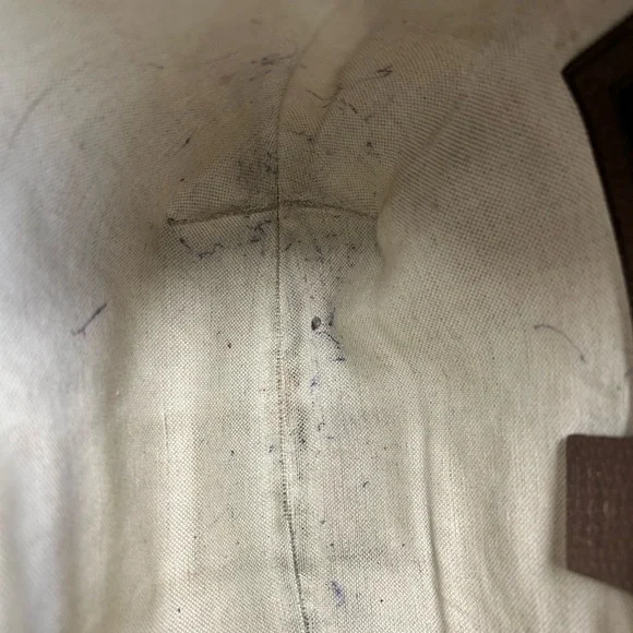 Gucci Beige and Brown Ophidia GG Shoulder Bag with Red and Green Stripe - Picture 15 of 16